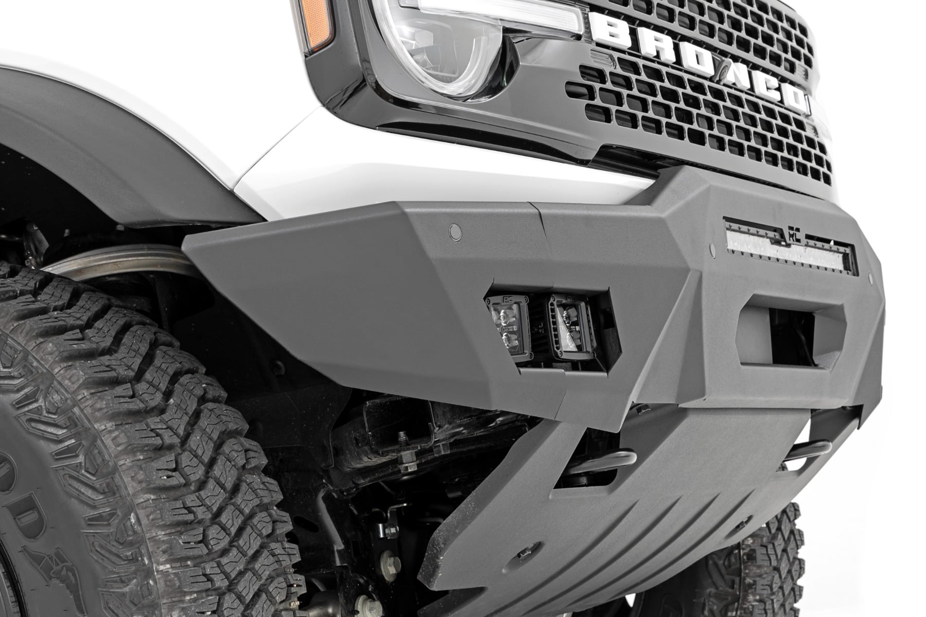 Front Bumper | Modular | Full Wings | Amber DRL | Ford Bronco 4WD (2021-2026)