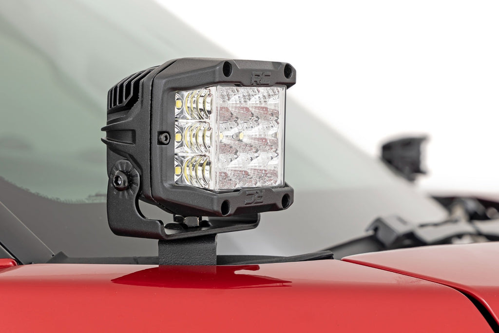 LED Light Kit | Ditch Mount | 2" Black Pair | Amber DRL | Toyota Tundra (22-26)