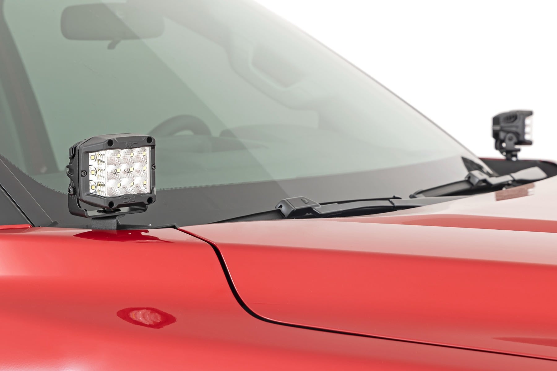 LED Light Kit | Ditch Mount | 2" Black Pair | Amber DRL | Toyota Tundra (22-26)