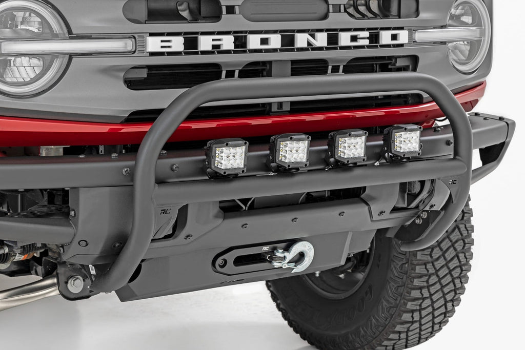Nudge Bar | 4 Inch Round Led (x4) | OE Modular Steel | Ford Bronco 4WD (21-26)