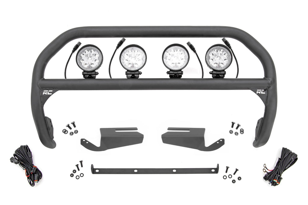 Nudge Bar | 4 Inch Round Led (x4) | OE Modular Steel | Ford Bronco 4WD (21-26)