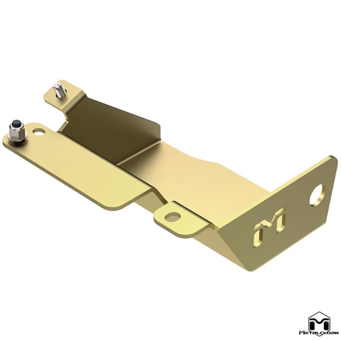 Jeep TJ/LJ Wrangler Steering Skid Plate, Gold Zinc