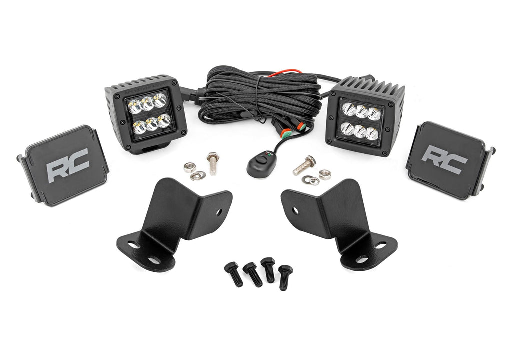 LED Light Kit | Rear Mount | 2" Black Pair | Segway 570 F