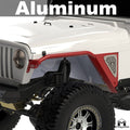 Overline Tube Fender, Pair, TJ/LJ, Aluminum