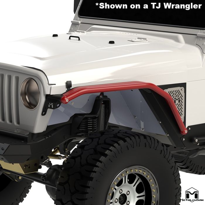 4" Overline Flat Flare, Pair, TJ-LJ-YJ