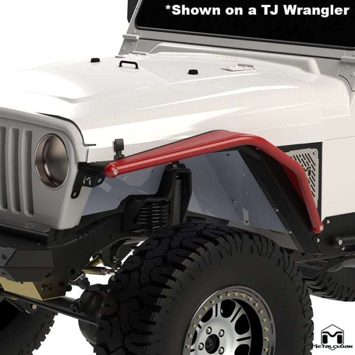6" Arched Front Flare, Pair, TJ/LJ/YJ