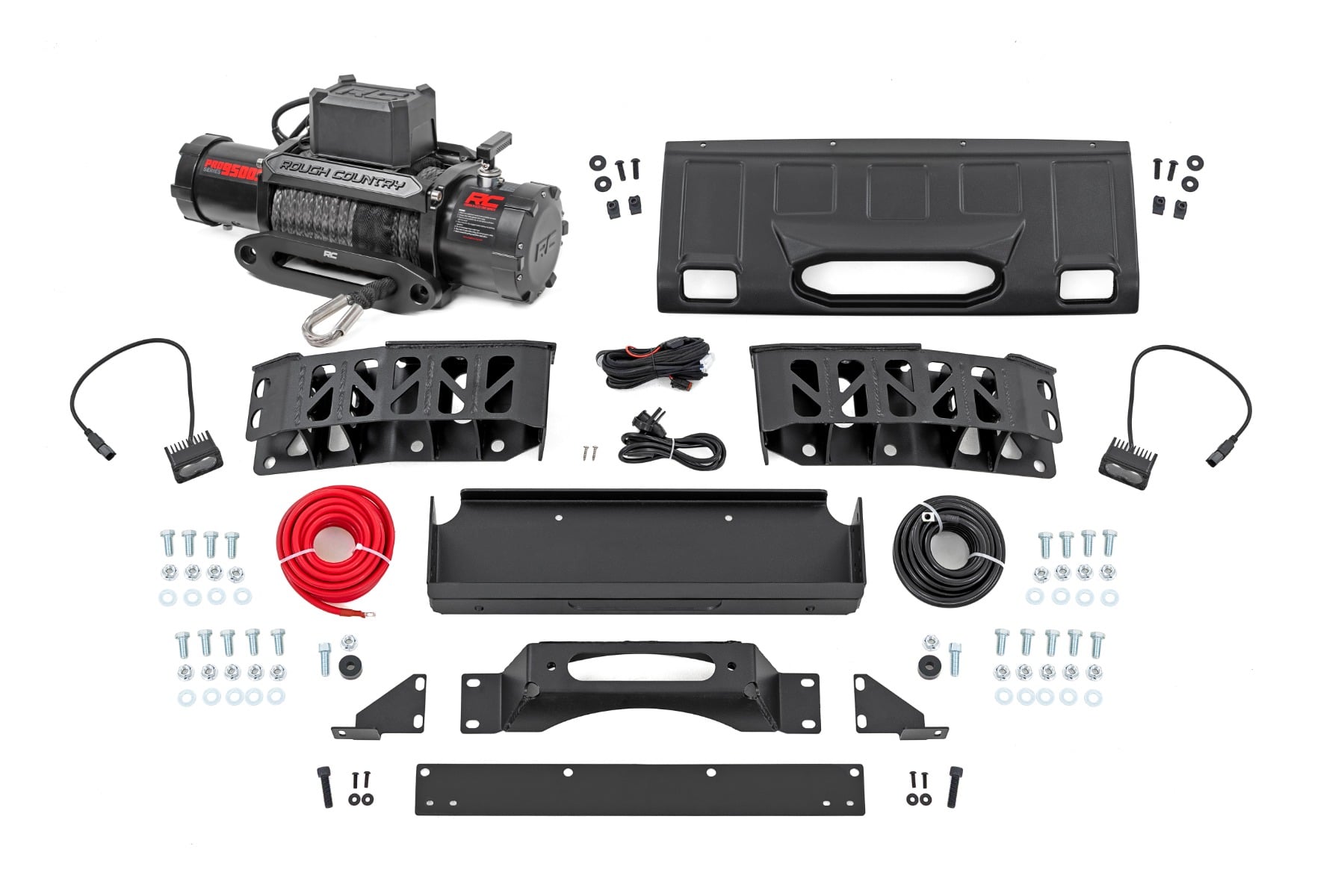 FXS Hidden Winch Mount | White SAE | PRO9500S | Toyota Land Cruiser (24-26)
