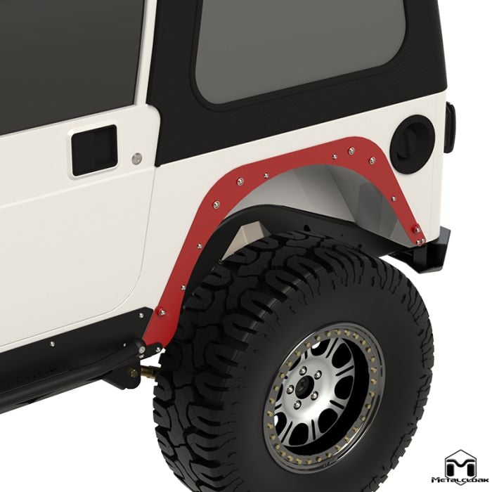 Rear Flare Mounting Plate, Pair, TJ, Mod Cut