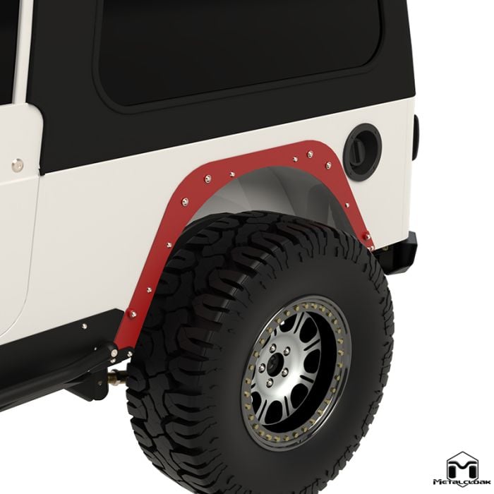 Rear Flare Mounting Plate, Pair, LJ Mod Cut