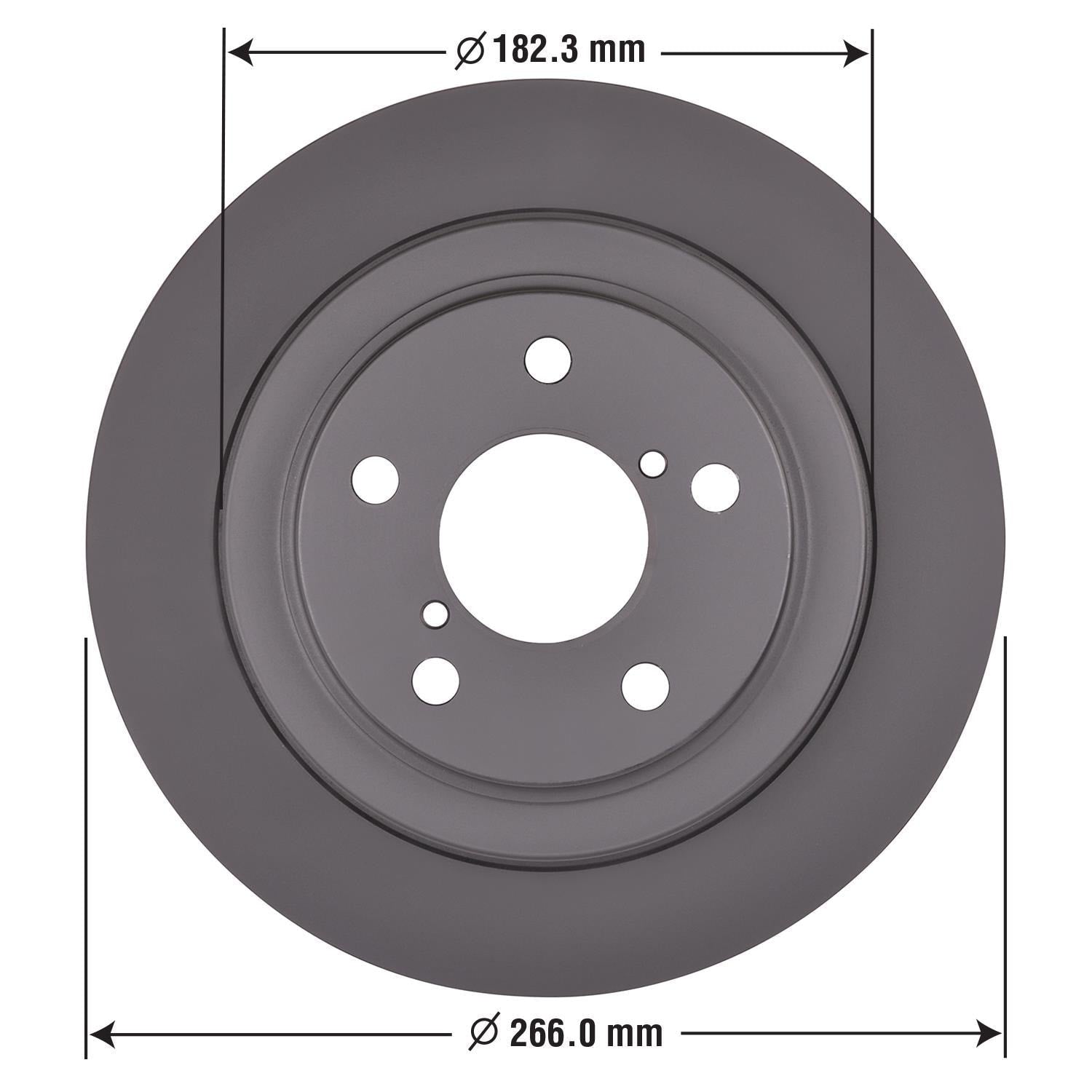 Gold Disc Brake Rotor 31043DG
