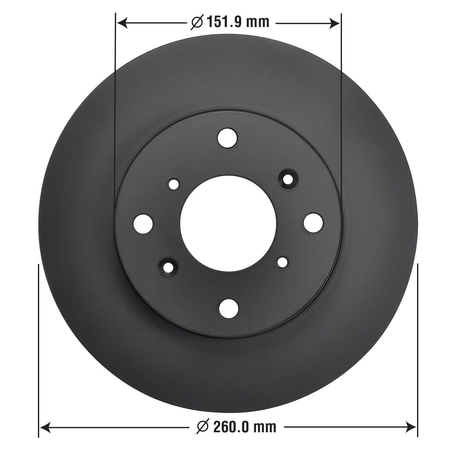 Gold Disc Brake Rotor 31243DG