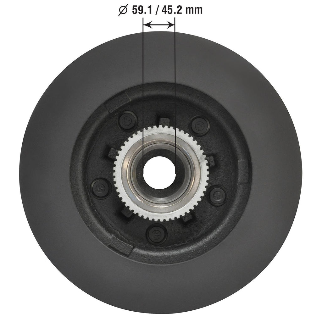 Gold Disc Brake Rotor and Hub Assembly 31254DG