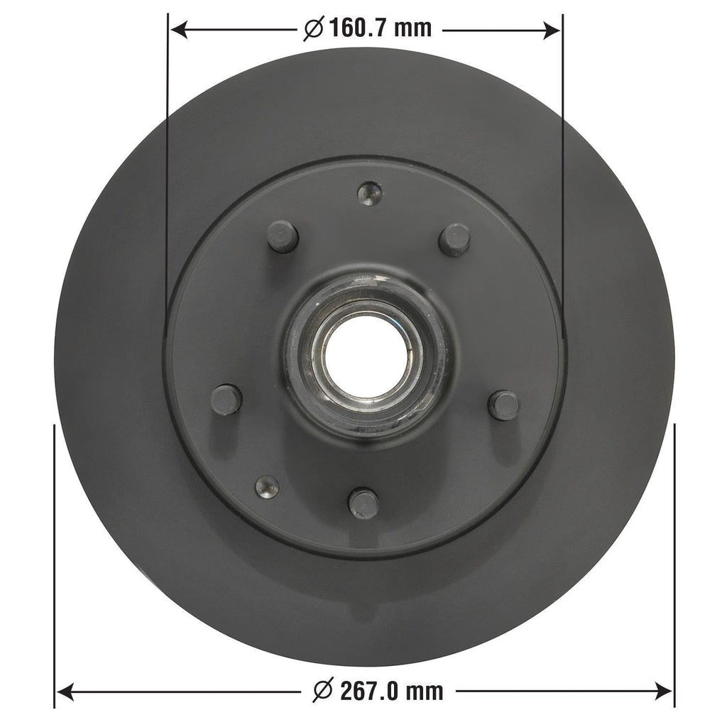 Gold Disc Brake Rotor and Hub Assembly 31254DG