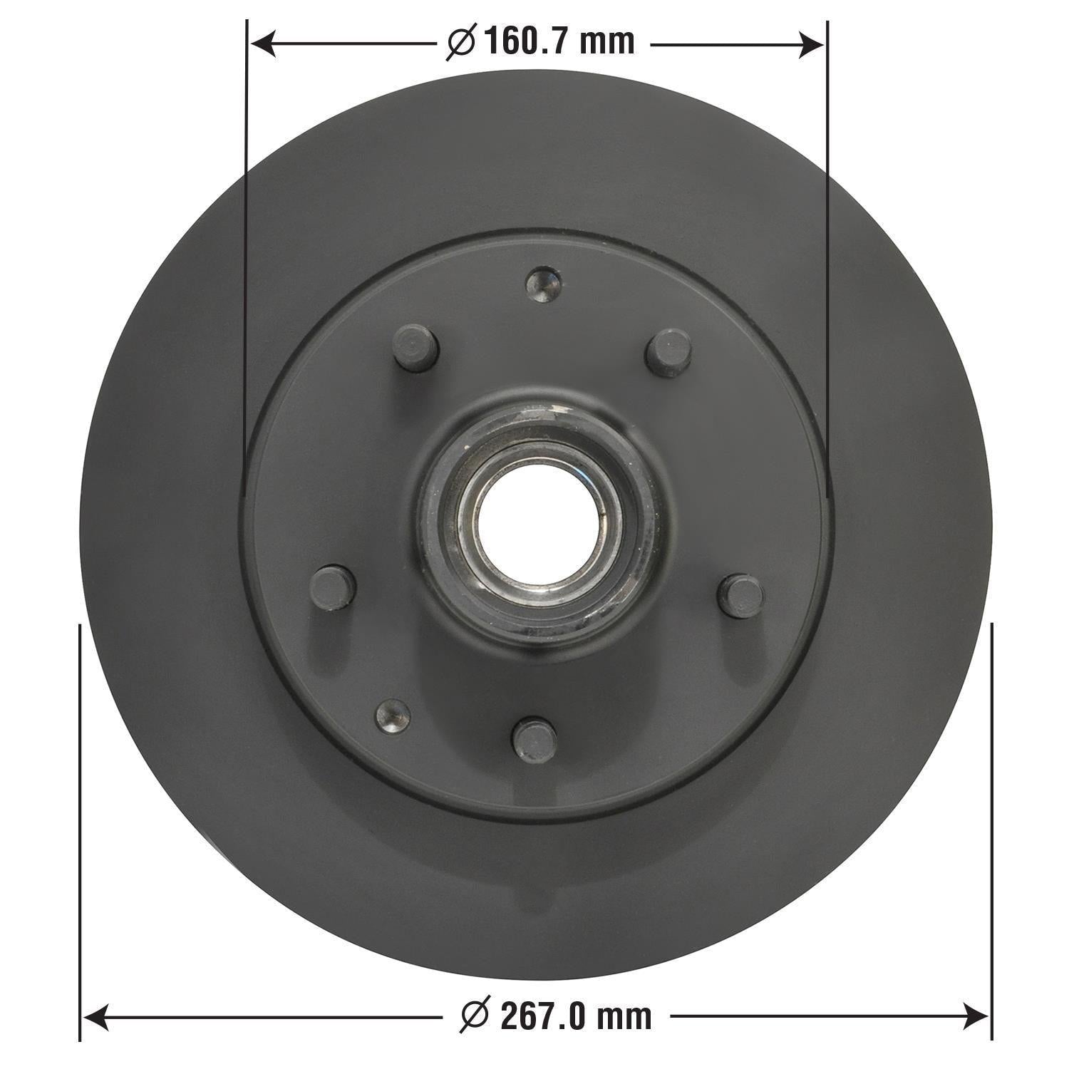 Gold Disc Brake Rotor and Hub Assembly 31254DG