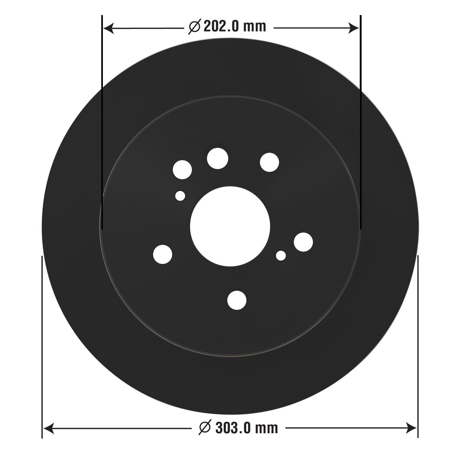 Gold Disc Brake Rotor 31361DG