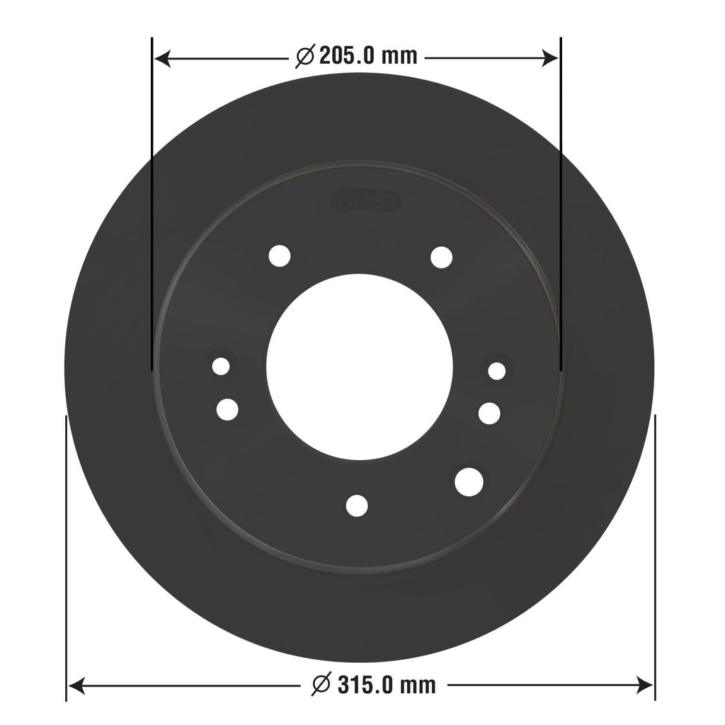 Gold Disc Brake Rotor 31385DG