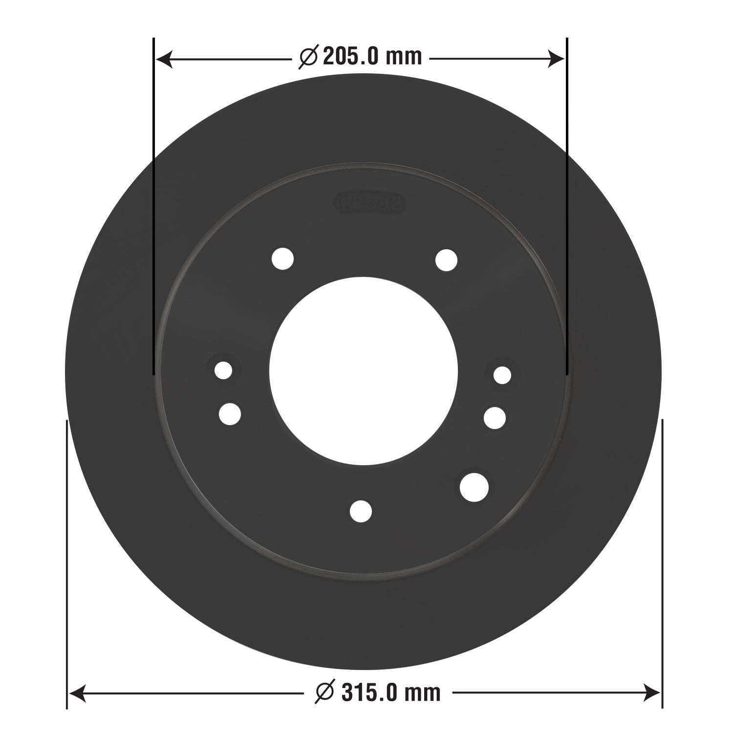 Gold Disc Brake Rotor 31385DG