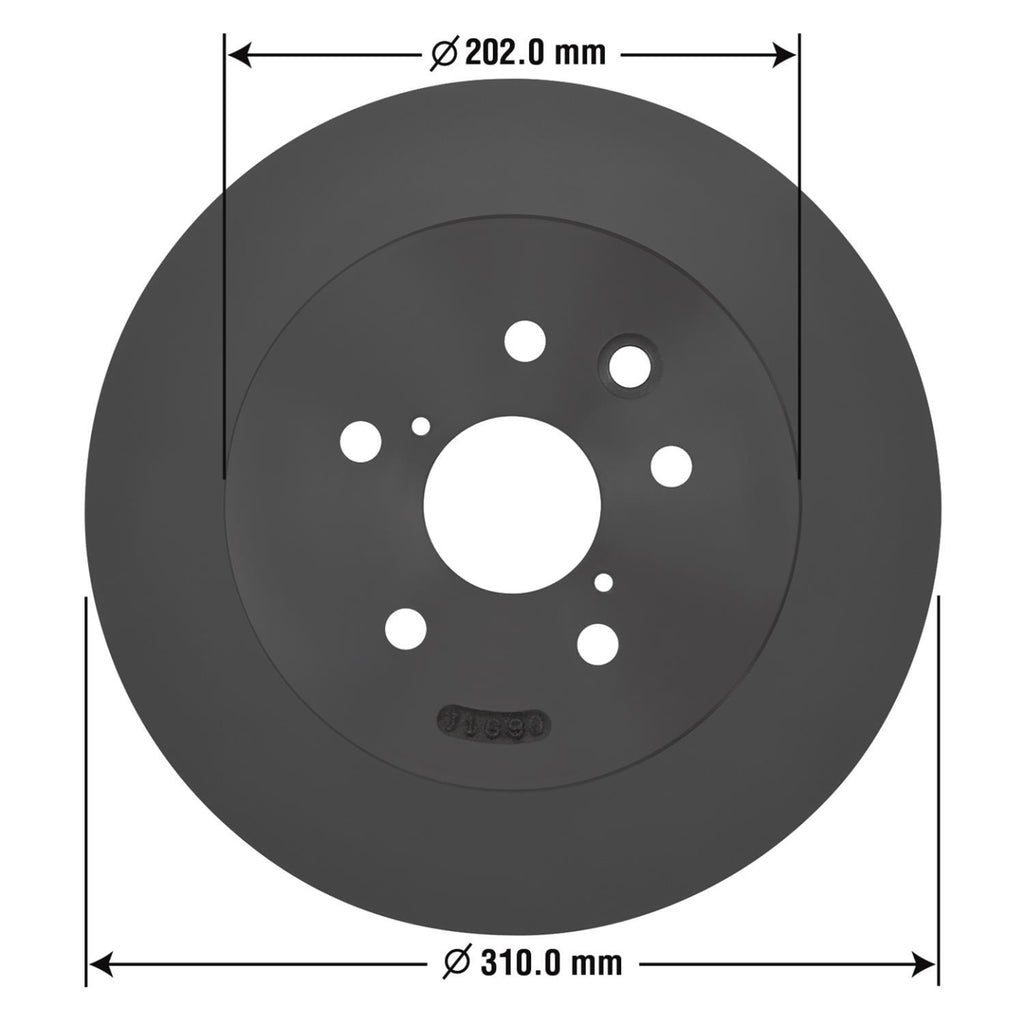 Gold Disc Brake Rotor 31446DG