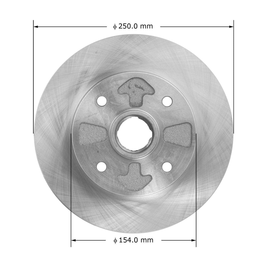 Disc Brake Rotor and Hub Assembly 3190