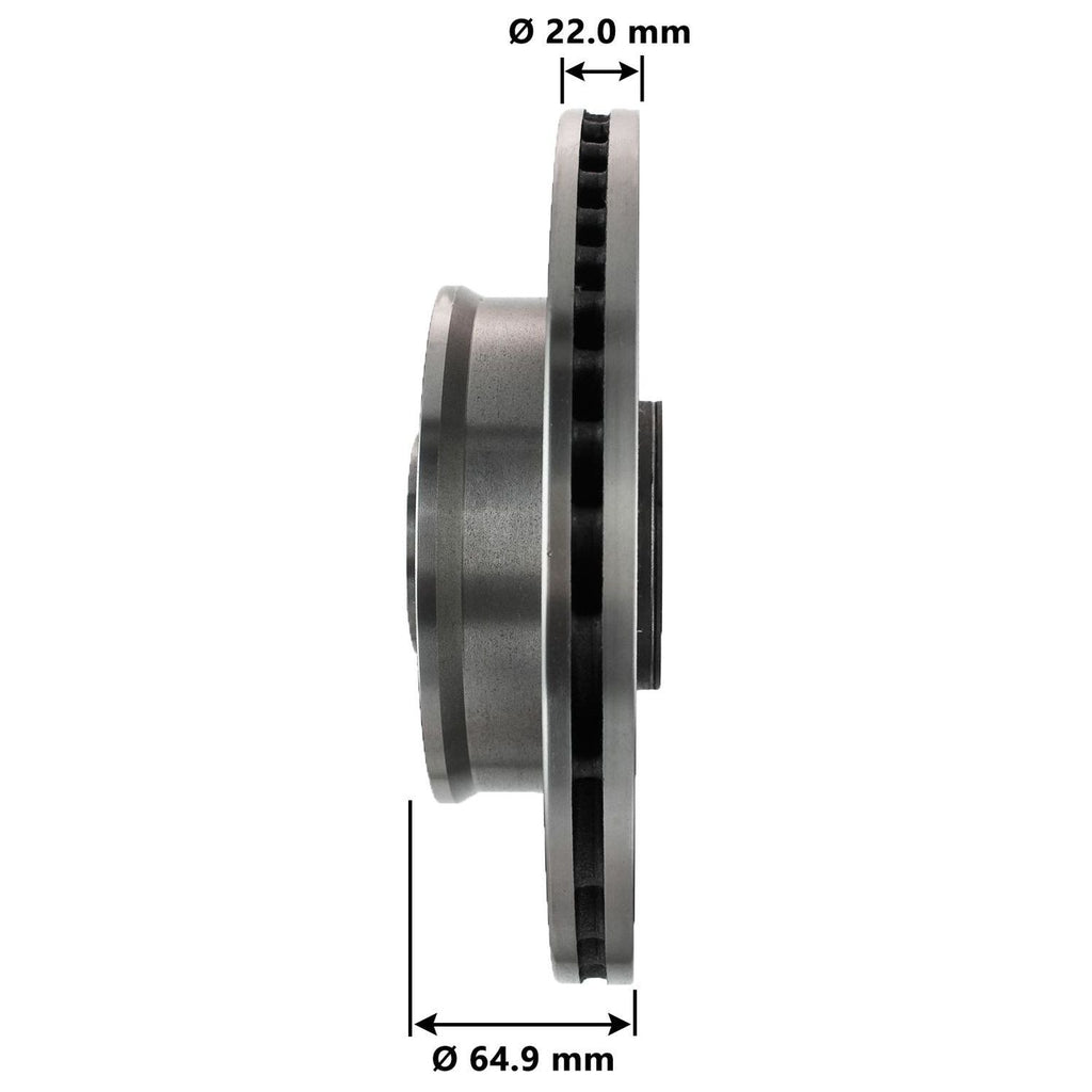 Disc Brake Rotor and Hub Assembly 3201