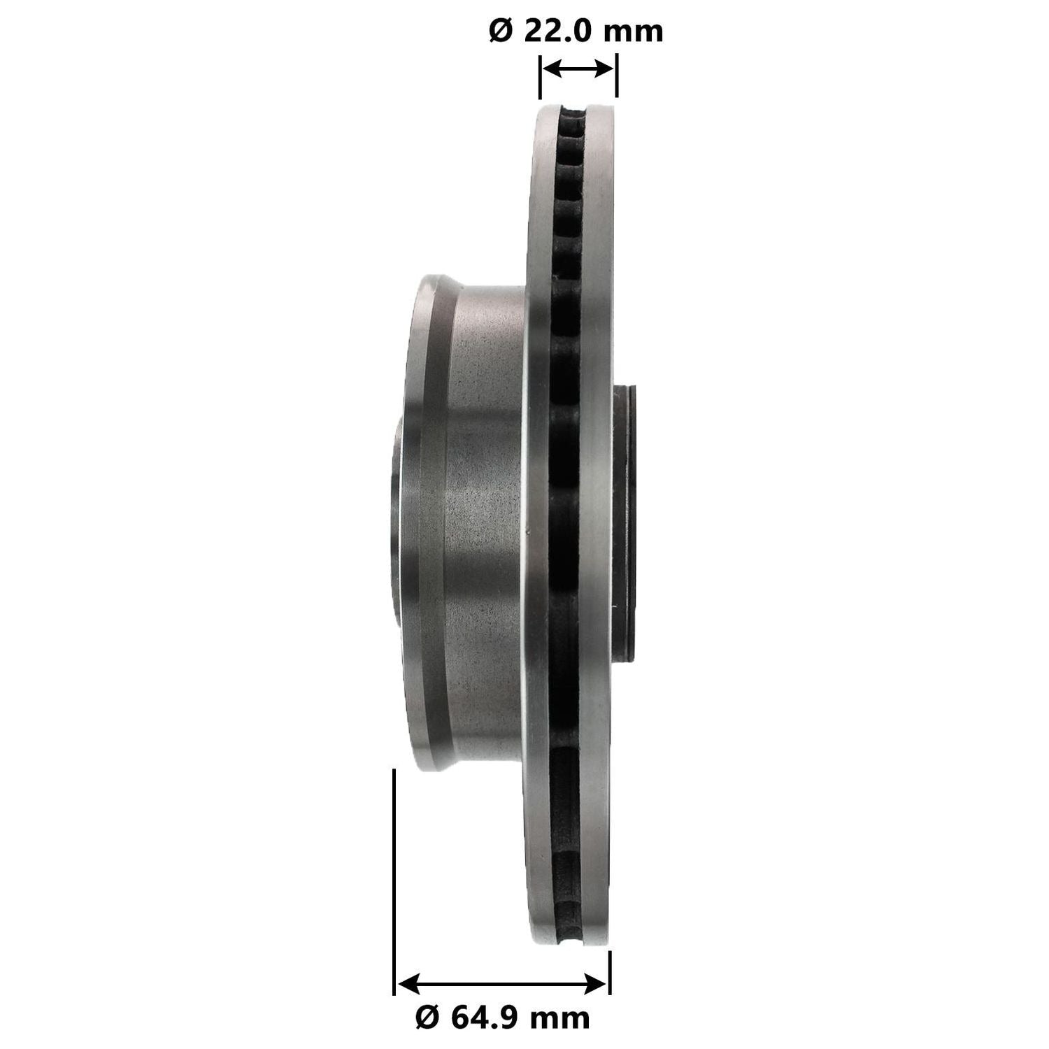 Disc Brake Rotor and Hub Assembly 3201
