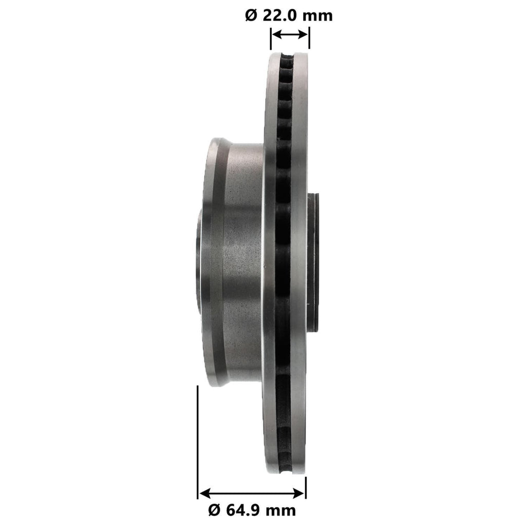 Disc Brake Rotor and Hub Assembly 3201