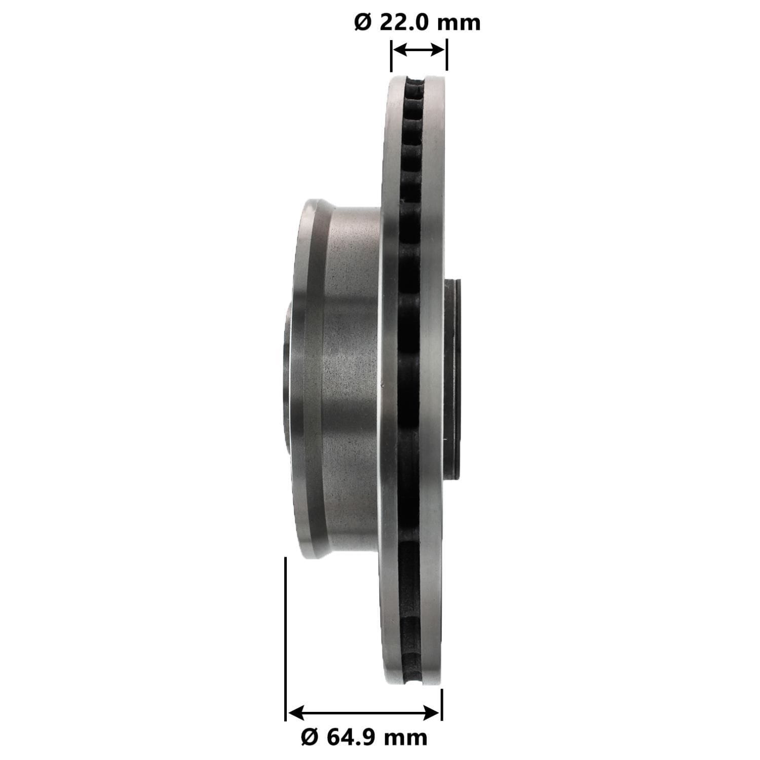 Disc Brake Rotor and Hub Assembly 3201