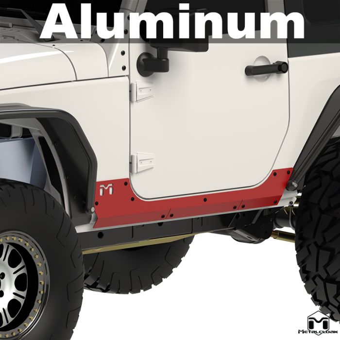 Overland Aluminum Rocker ExoSkin, Pair, JK, 2-Door