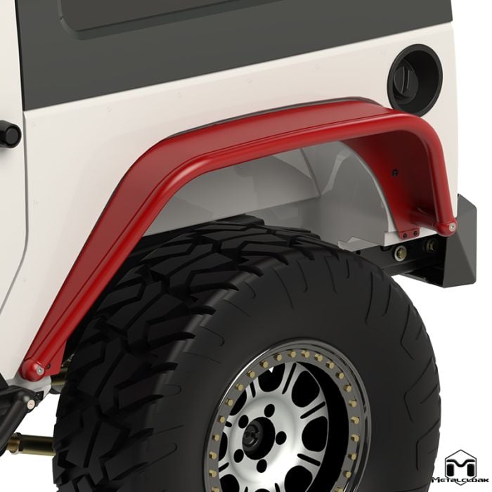 Overland Tube Fenders, JK Wrangler, Rear