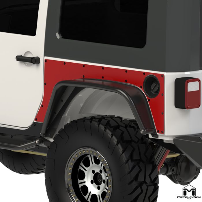 JK Wrangler Extended ExoSkin, Rear, 2-Door