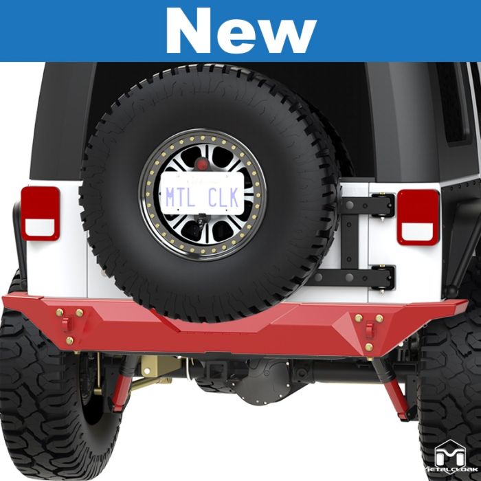 JK Wrangler Full Duty Rear Bumper, Wide Edition