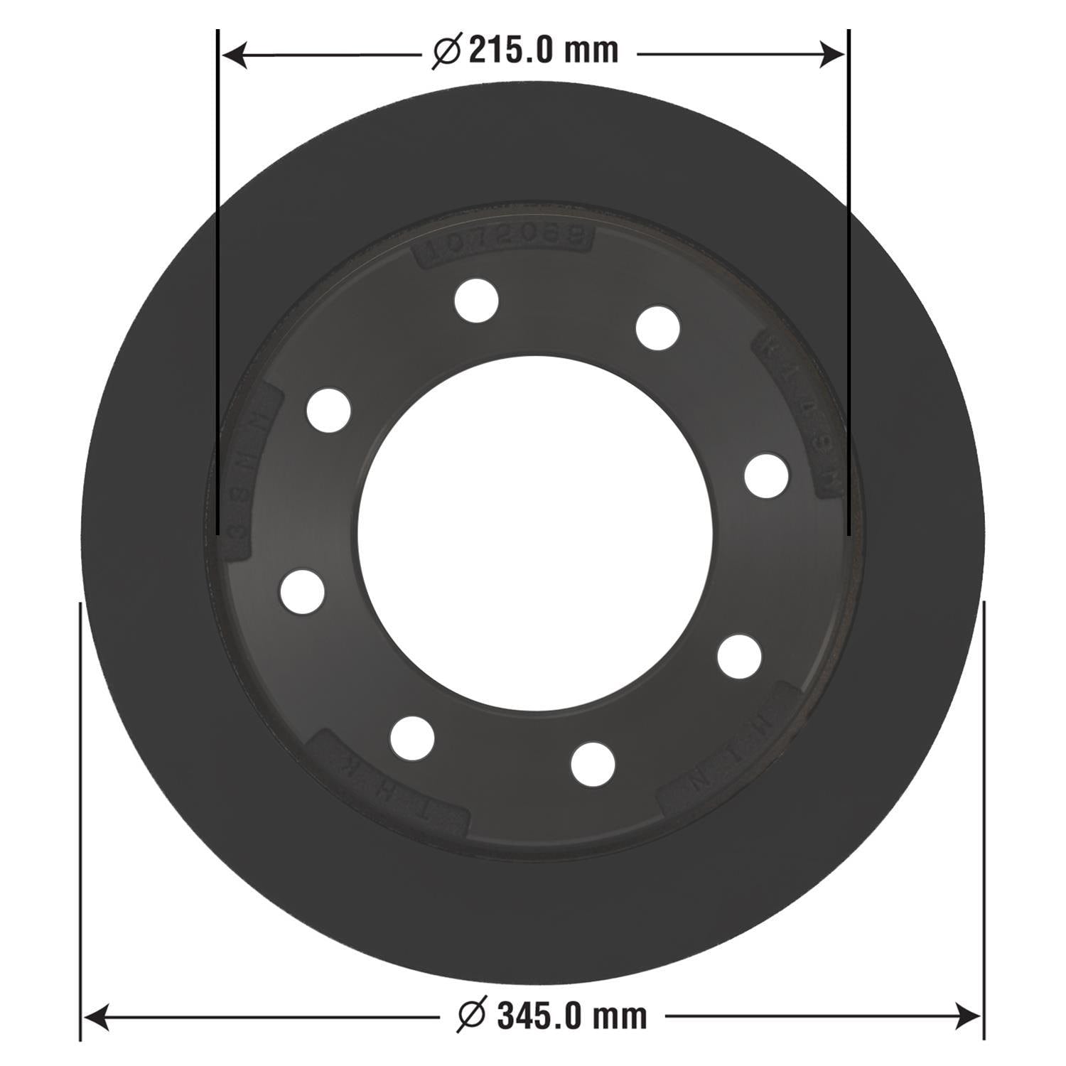 Gold Disc Brake Rotor 41245DG