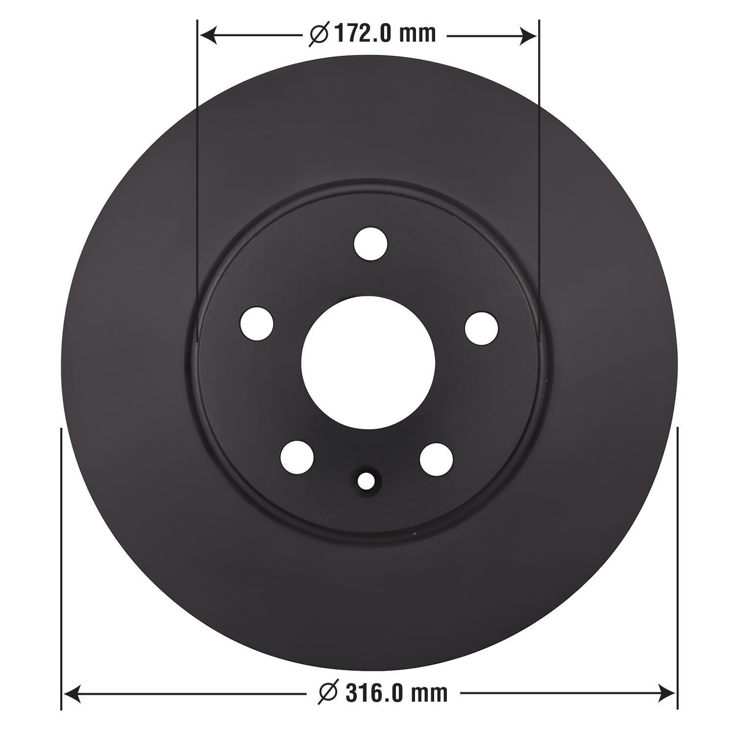 Gold Disc Brake Rotor 41247DG