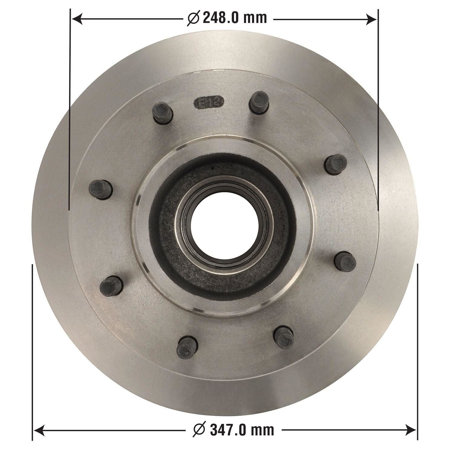Disc Brake Rotor and Hub Assembly 42258