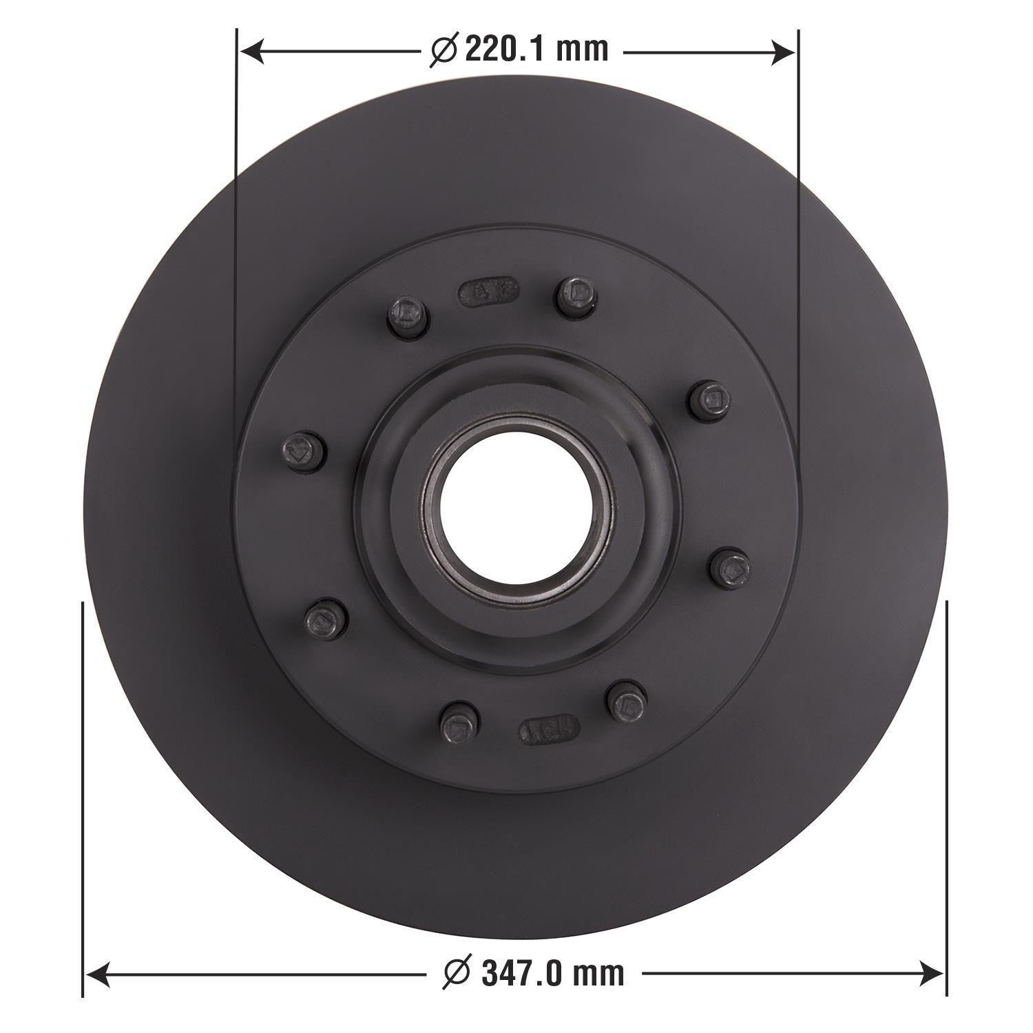 Gold Disc Brake Rotor and Hub Assembly 42259DG