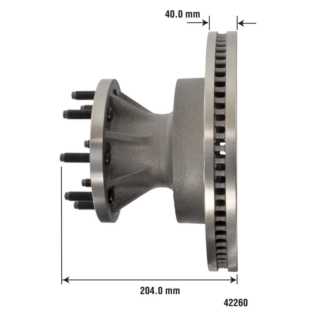 Disc Brake Rotor and Hub Assembly 42260