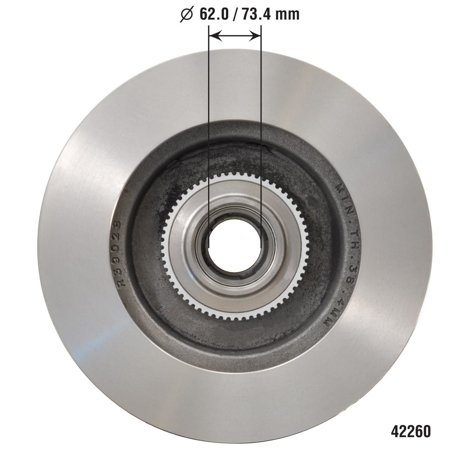 Disc Brake Rotor and Hub Assembly 42260