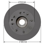 Severe Duty Disc Brake Rotor and Hub Assembly 42260SD