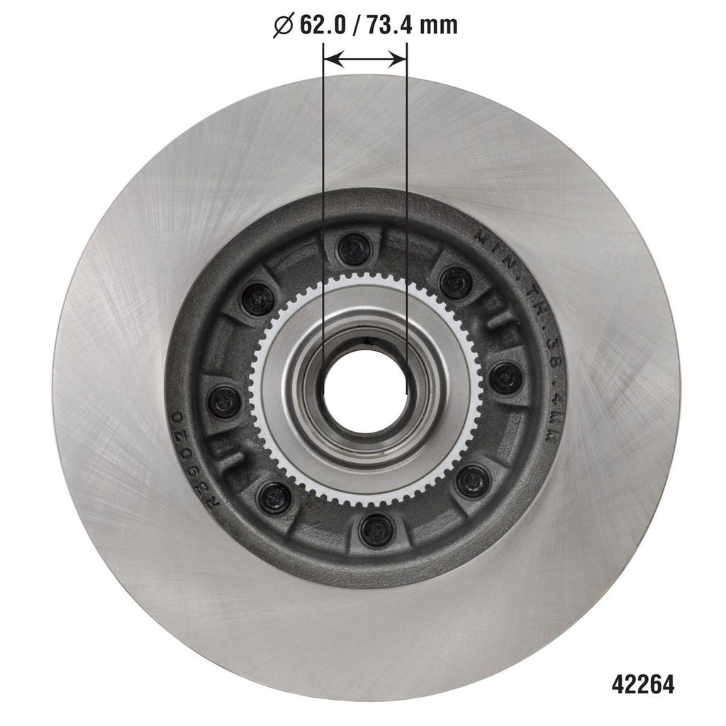 Disc Brake Rotor and Hub Assembly 42264