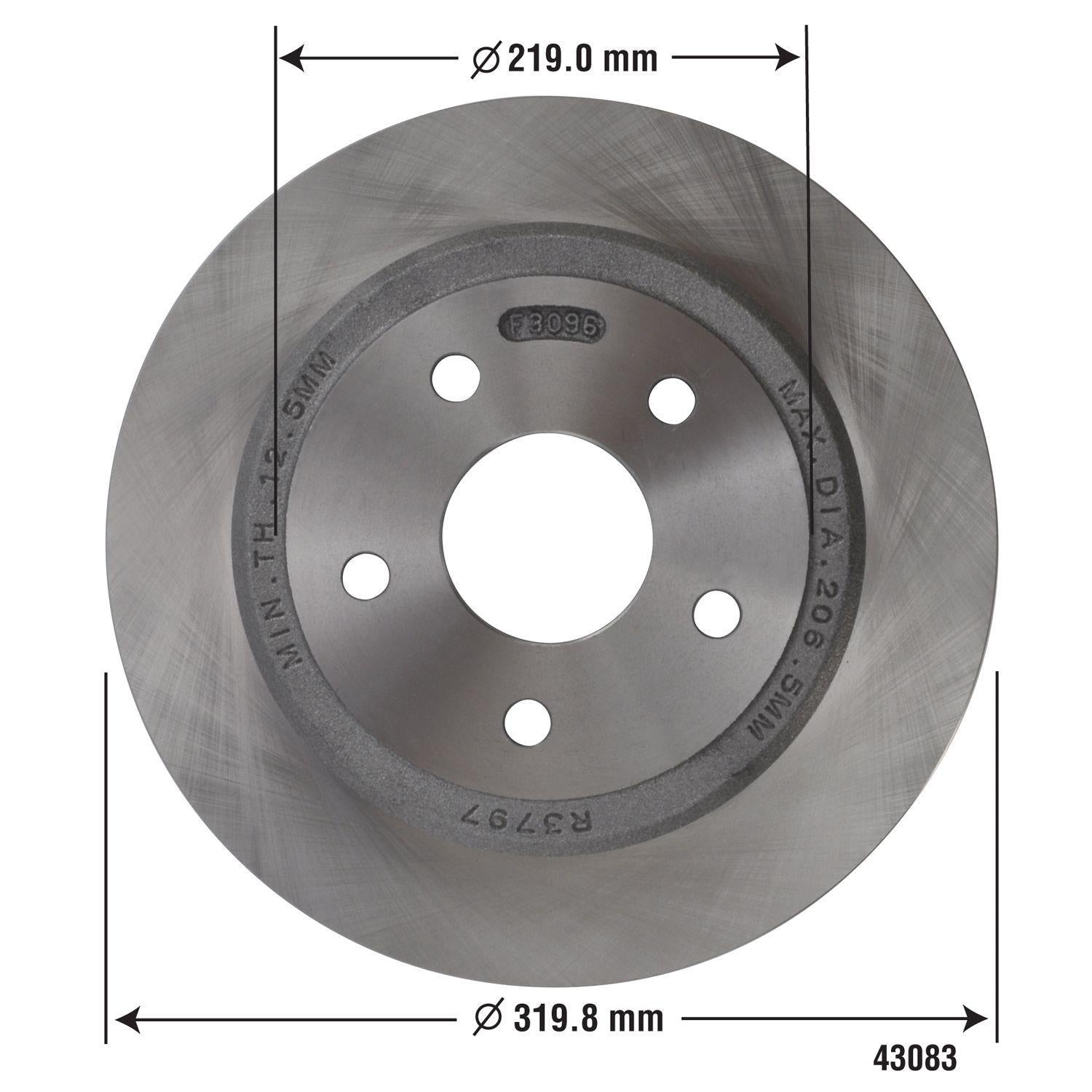 Disc Brake Rotor 43083