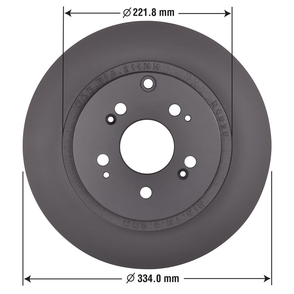Gold Disc Brake Rotor 44318DG