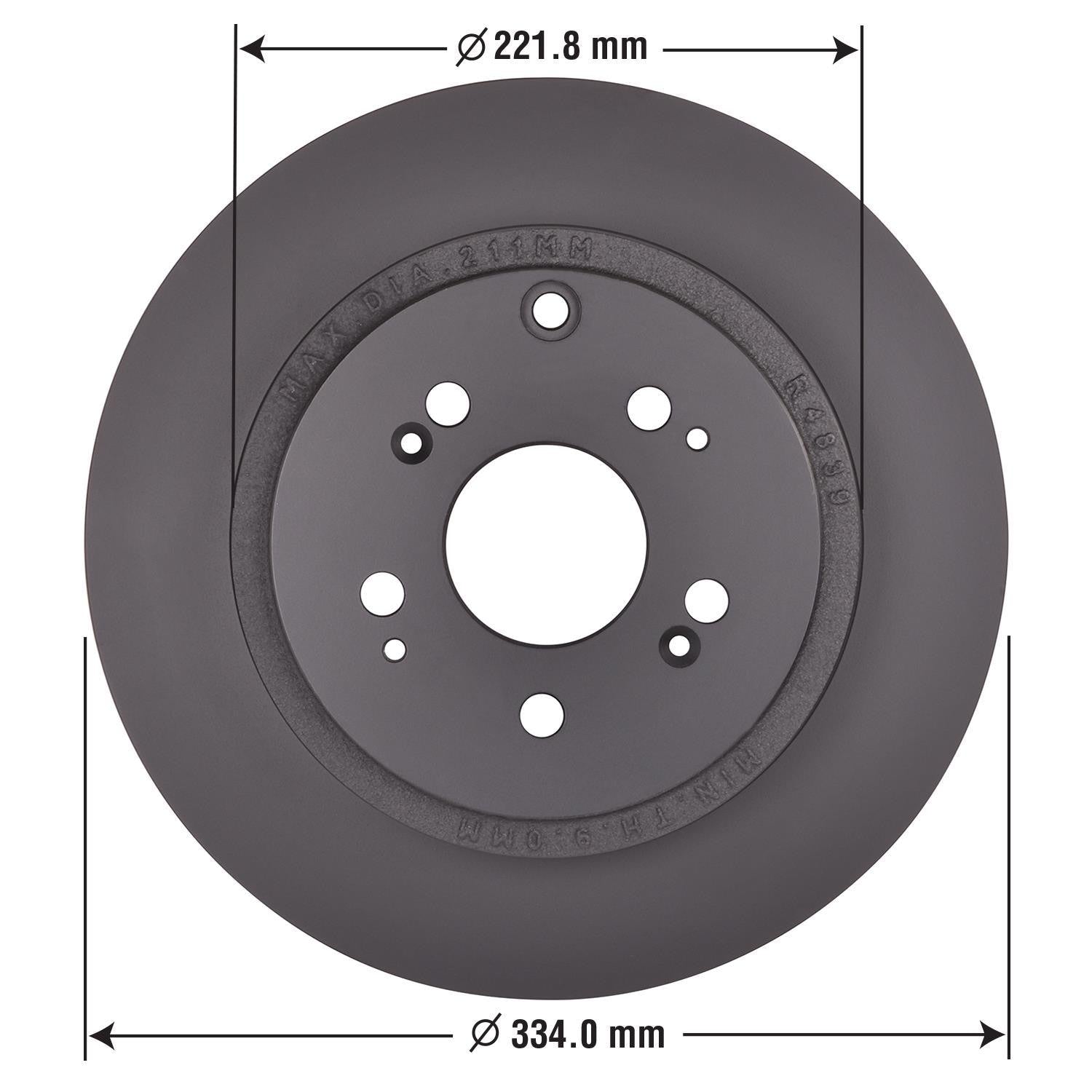 Gold Disc Brake Rotor 44318DG