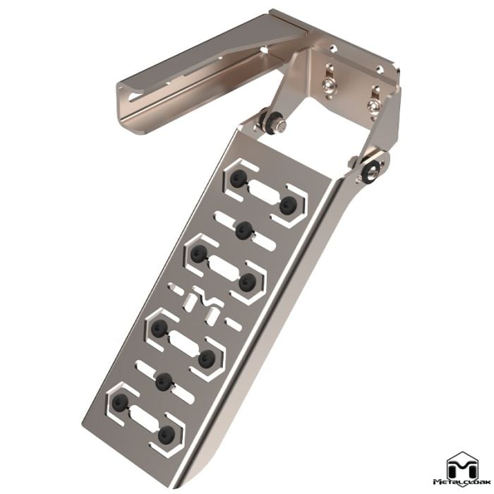End Jeep Leg Fatigue | Stainless Steel Dead Pedal, JK Wrangler