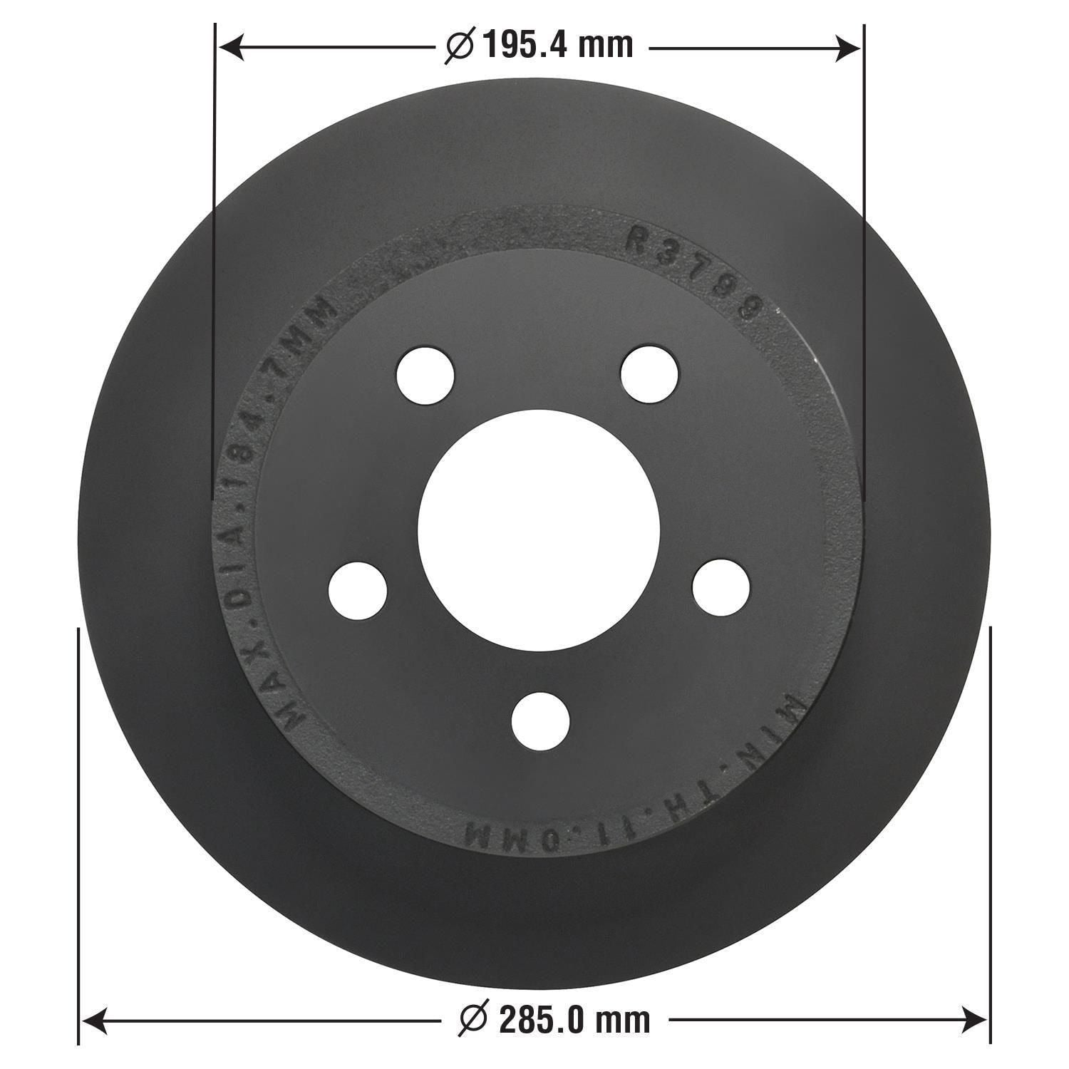 Gold Disc Brake Rotor 53010DG