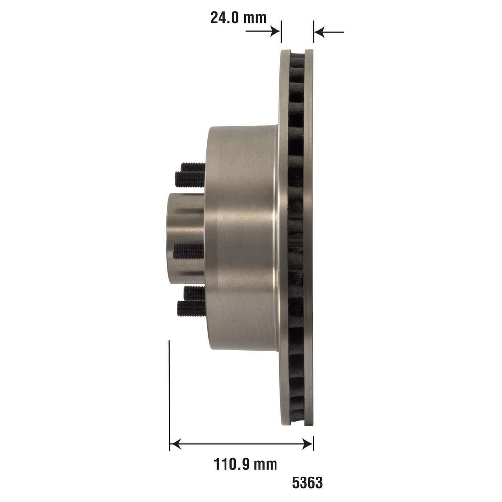 Disc Brake Rotor and Hub Assembly 5363