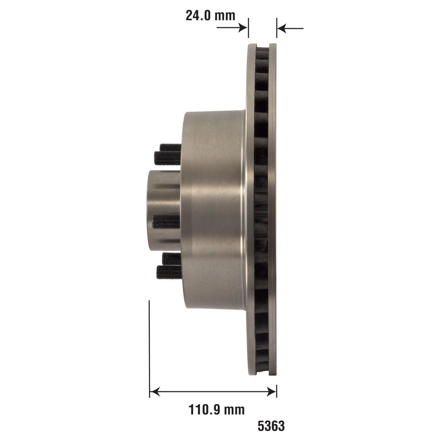 Disc Brake Rotor and Hub Assembly 5363