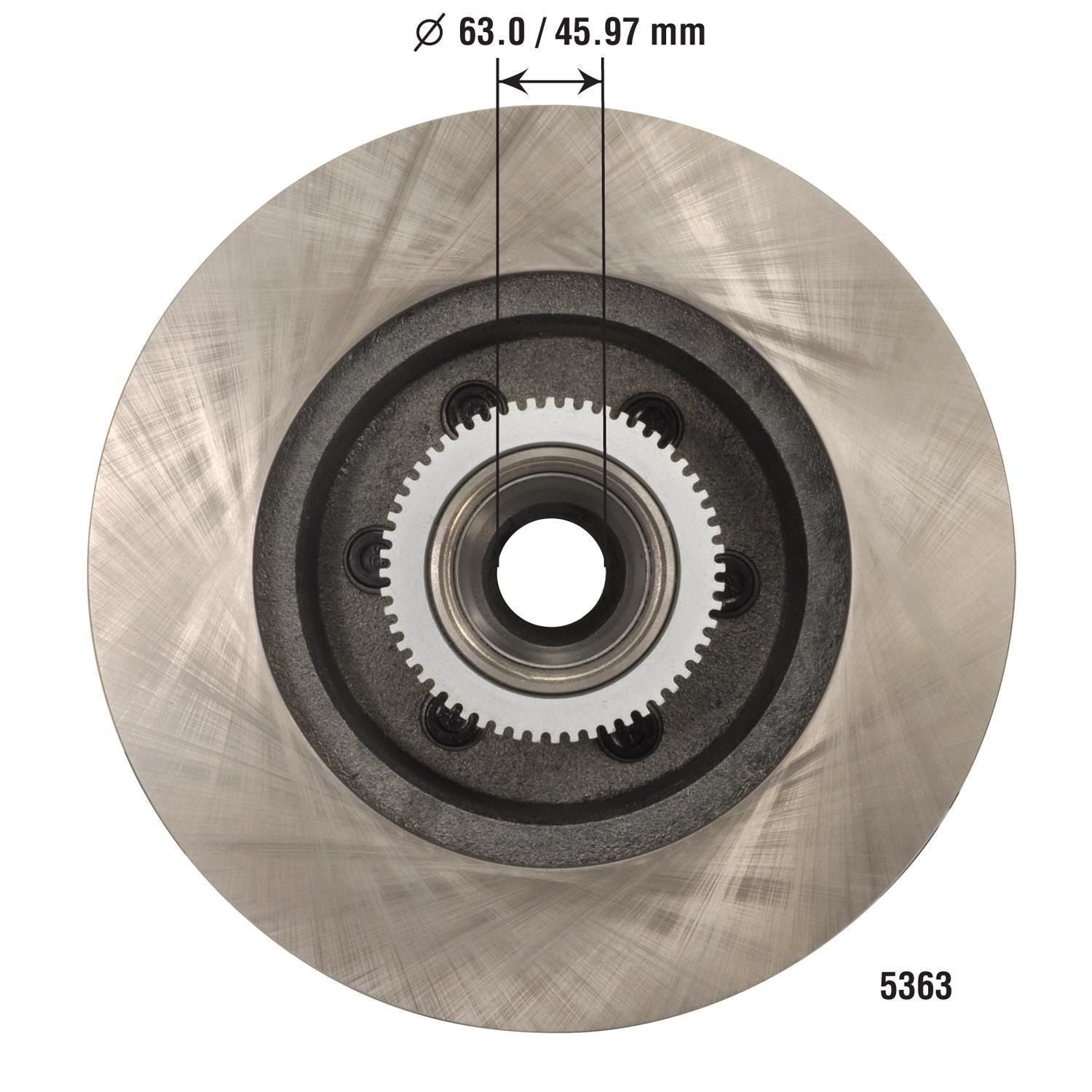 Disc Brake Rotor and Hub Assembly 5363