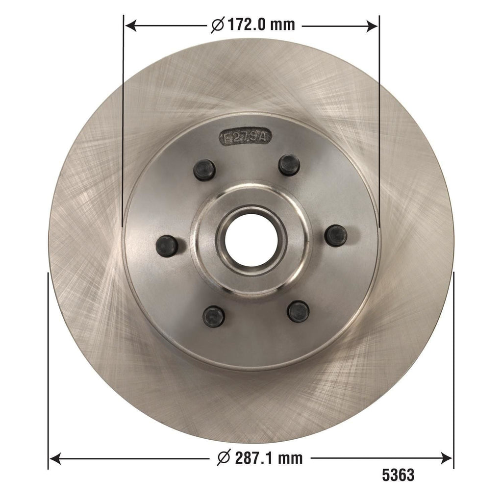 Disc Brake Rotor and Hub Assembly 5363