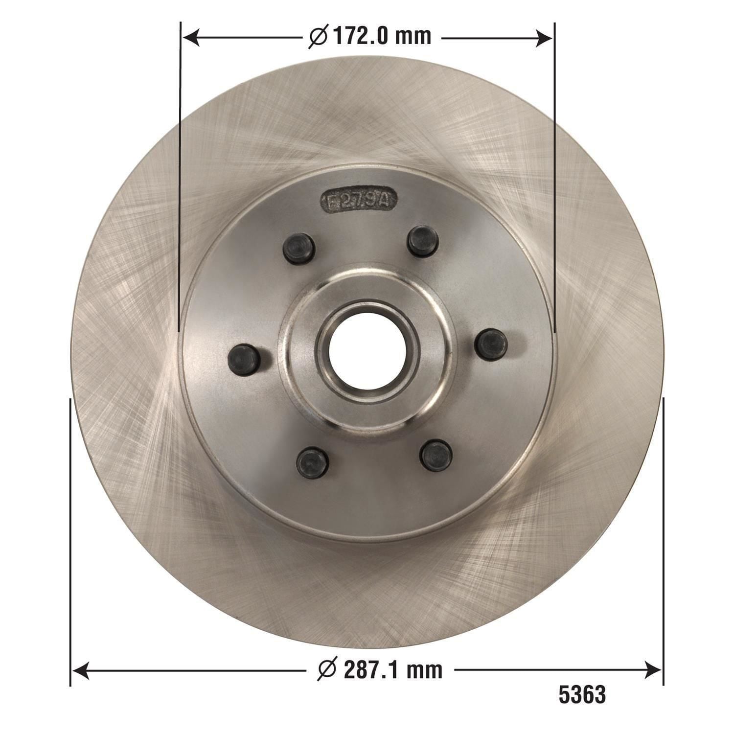 Disc Brake Rotor and Hub Assembly 5363