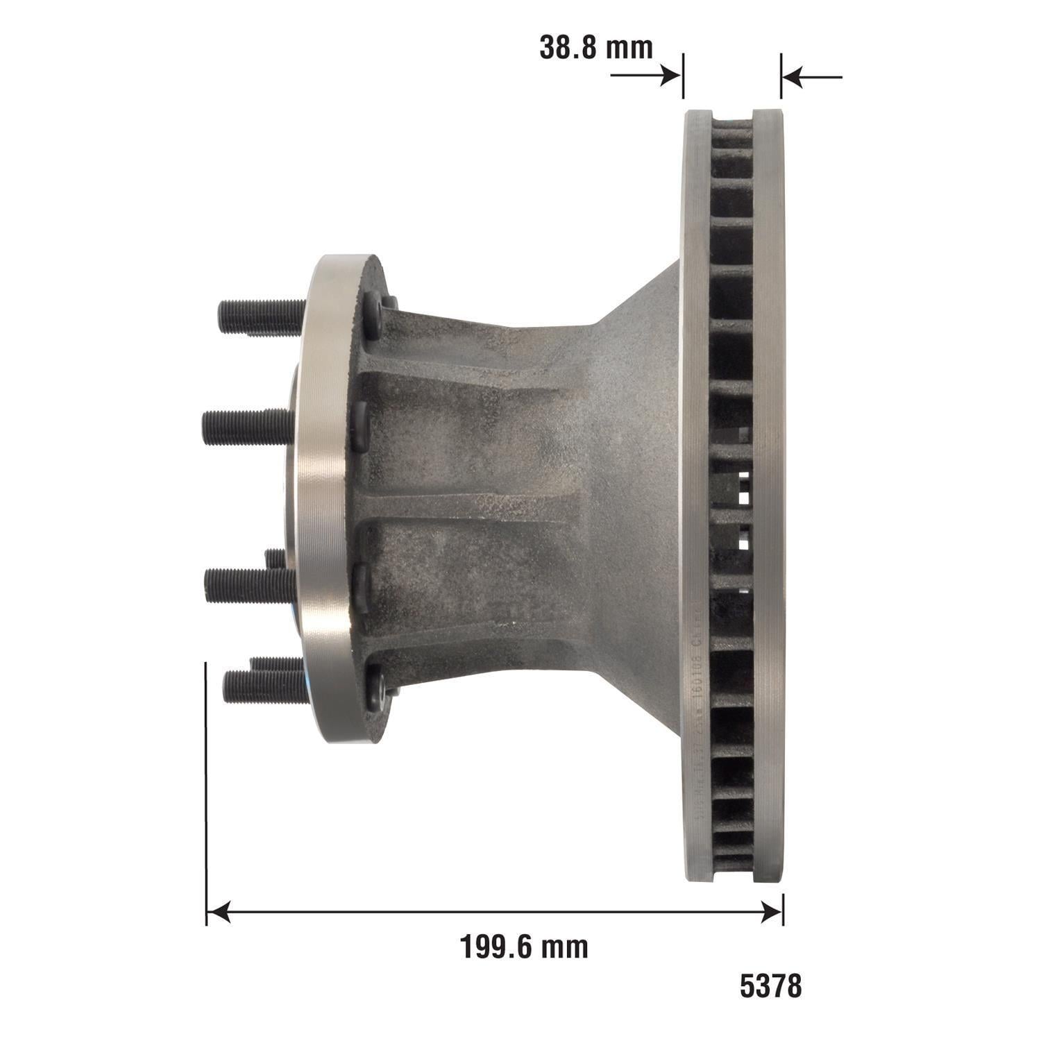 Disc Brake Rotor and Hub Assembly 5378